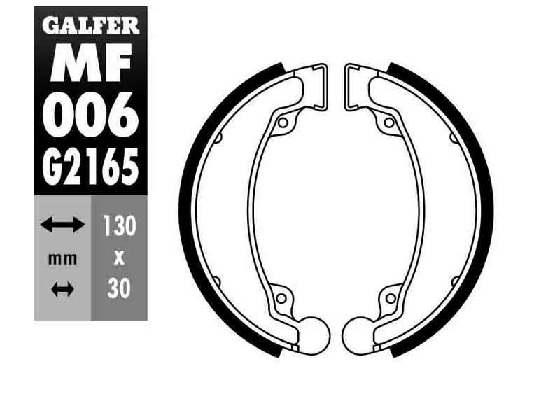 GALFER MOTO Bremsbacke für Motorräder 10600675 Scooter, Offroad, Straße