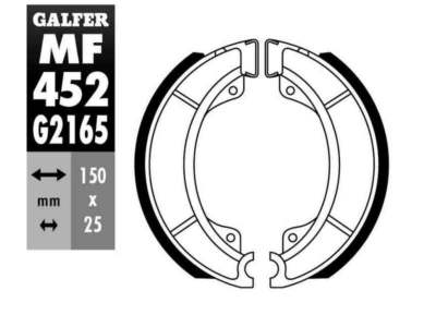 GALFER MOTO Bremsbacke für Motorräder