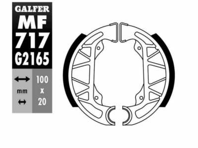 GALFER MOTO Bremsbacke für Motorräder