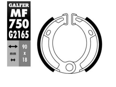 GALFER MOTO Bremsbacke für Motorräder