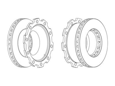 JURID Brake disc (cargo)