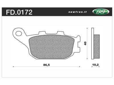 NEWFREN Brake pad for motorcycle