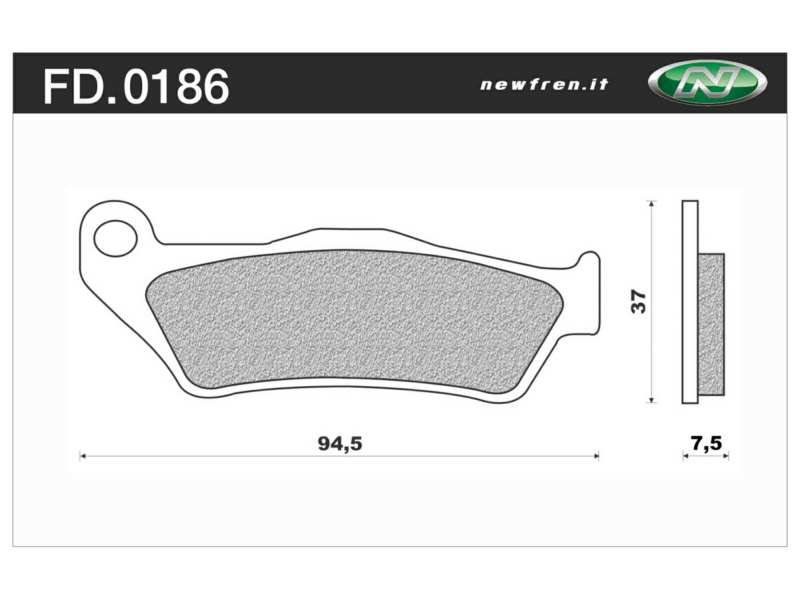 NEWFREN Bremsbeläge für Motorräder 10610774 Offroad, Dirt Sintered, Set, für einen Brems-Diskrank!