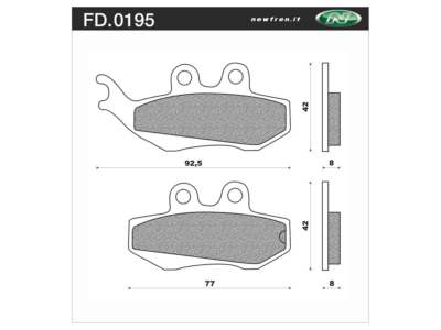 NEWFREN Bremsbeläge für Motorräder