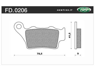 NEWFREN Brake pad for motorcycle