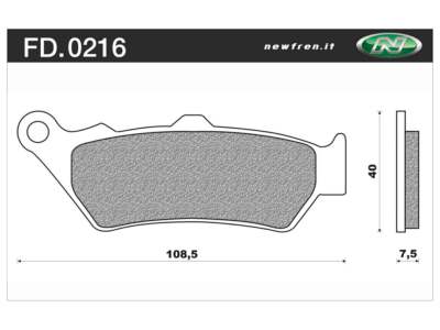 NEWFREN Brake pad for motorcycle