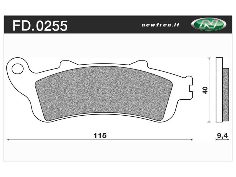 NEWFREN Bremsbeläge für Motorräder 10612102 Scooter, Elite, Bio, Set, für eine Bremsscheibe!