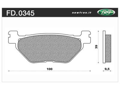 NEWFREN Brake pad for motorcycle