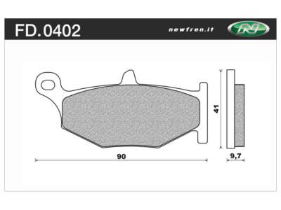 NEWFREN Brake pad for motorcycle