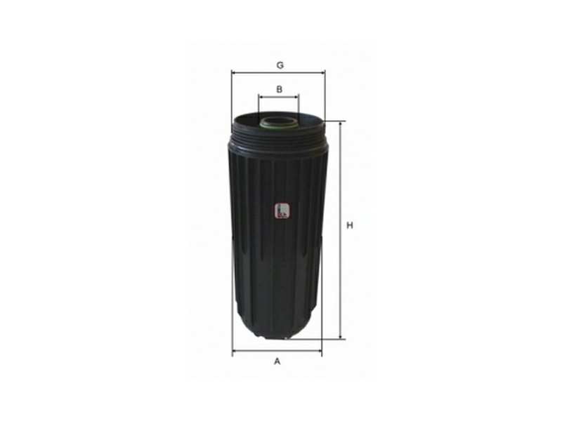 SOFIMA Ölfilter 10367895 Außendurchmesser [mm]: 137,0, Außendurchmesser 2 [mm]: 52,0, Gewindemaß: S 126 X 4, Höhe [mm]: 348,0