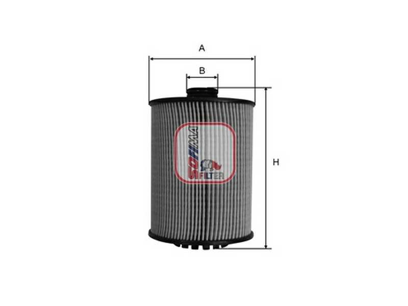 SOFIMA Ölfilter 10367897 Filterausführung: Filtereinsatz, Höhe [mm]: 119, Außendurchmesser [mm]: 81, Innendurchmesser 1 [mm]: 25