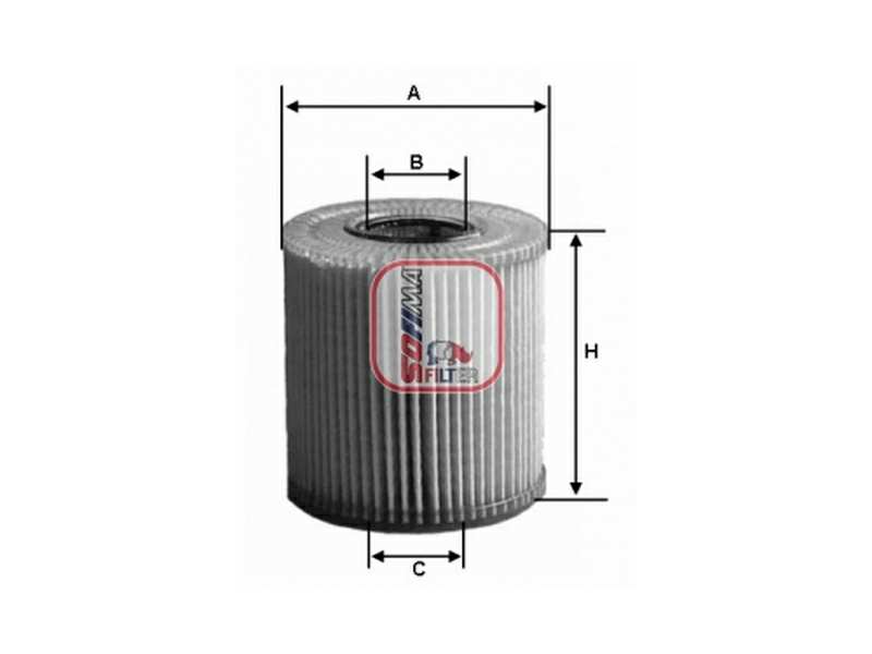SOFIMA Ölfilter 10367912 Filterausführung: Filtereinsatz, Höhe [mm]: 76, Außendurchmesser [mm]: 65, Innendurchmesser 1 [mm]: 28, Innendurchmesser 2 [mm]: 21