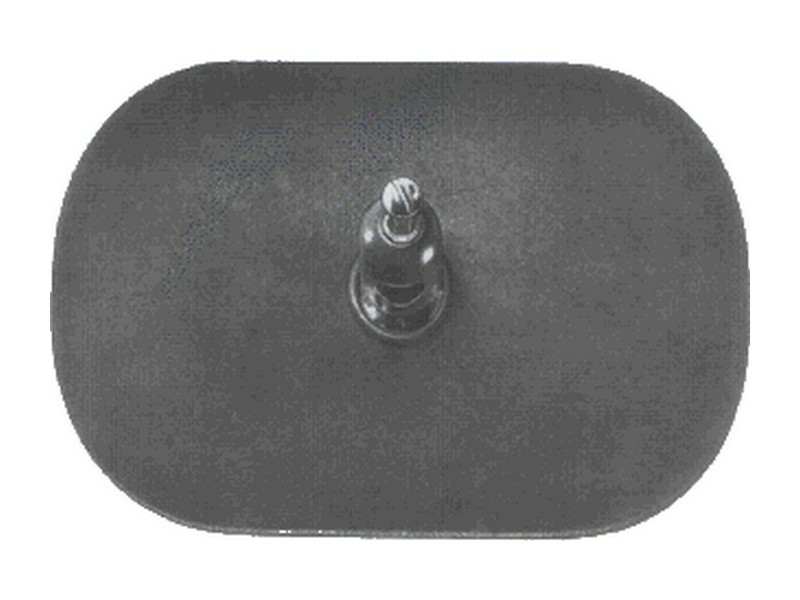 VAN WEZEL Outside rear-view mirror (universal) 10535504 Fitting Position: Left, Right, Shape: oval, Housing Type: with housing, Support plate diameter [mm]: 12, Outer/Inner Mirror: Plan, with mirror glass