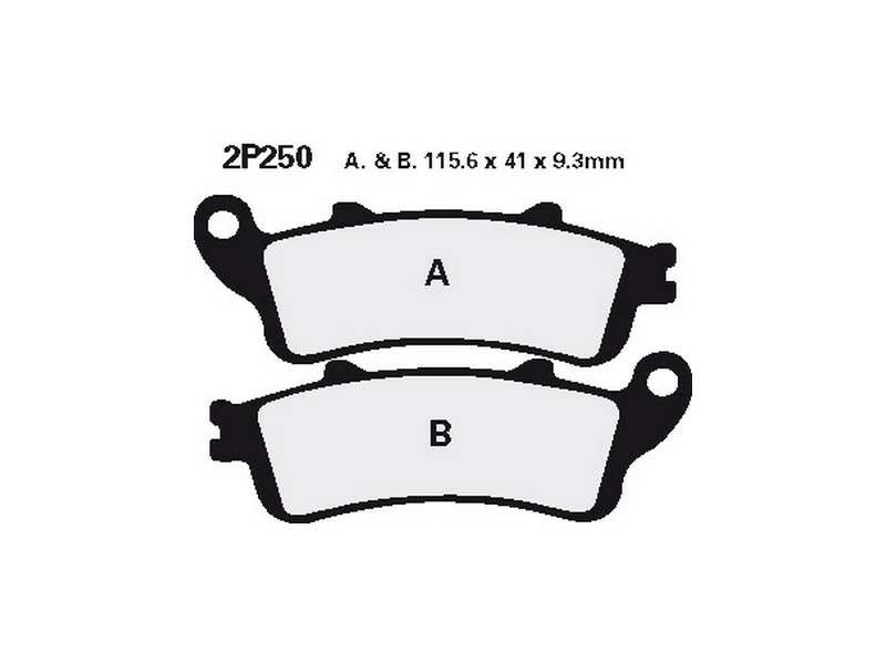 NISSIN Brake pad for motorcycle 10930705 SINTERED, ON Road, Off Road, Set, For a Brake Discrem!