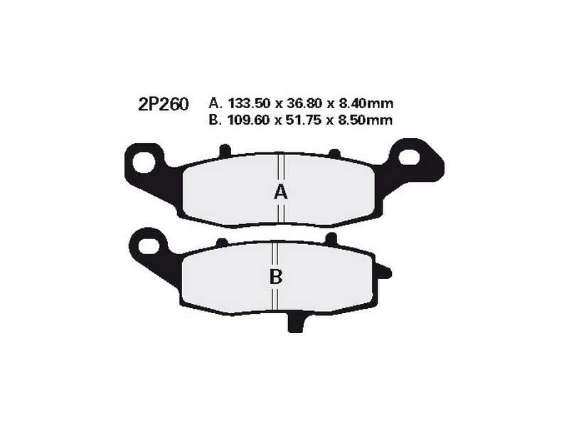 NISSIN Brake pad for motorcycle 10930718 Semi-Metallic, On Road, Set, for a Brake Discrem!