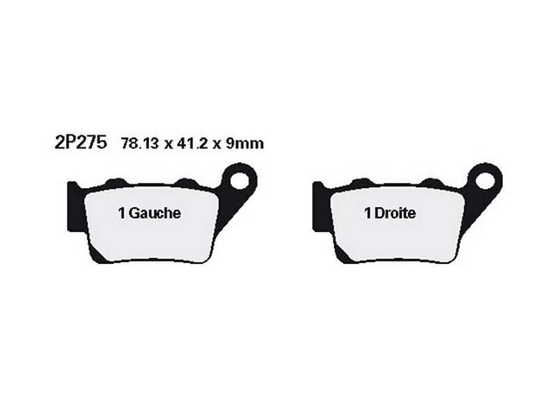 NISSIN Brake pad for motorcycle 10930735 Semi-Metallic, On Road, Set, for a Brake Discrem!