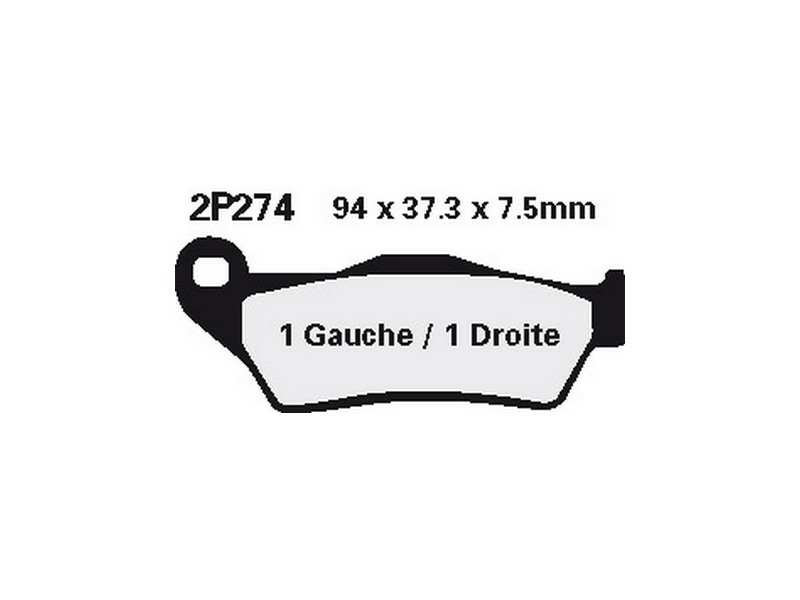 NISSIN Brake pad for motorcycle 10930733 SINTERED, ON Road, Off Road, Set, For a Brake Discrem!