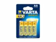 VARTA Batterie 124914 Ceruza (R6), (4 dB) 1,5 V 3.