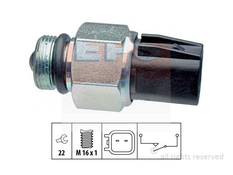 EPS-FACET Schalter. Rückfahrleuchte 10214366 Gewindemaß: M16x1, Schlüsselweite: 22