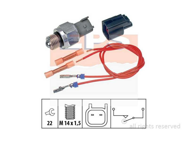 EPS-FACET Schalter. Rückfahrleuchte 10214369 Gewindemaß: M14x1,5, Schlüsselweite: 22