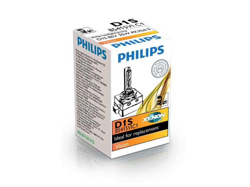 PHILIPS Bulb 10701525 Lamp Type: D1S (gas discharge tube), Voltage [V]: 85, Rated Power [W]: 35, Socket Type: Pk32d-2, Packing Type: Box 
Lamp Type: D1S (gas discharge tube), Voltage [V]: 85, Rated Power [W]: 35, Socket Type bulb: Pk32d-2
Cannot be taken back for quality assurance reasons! 1.