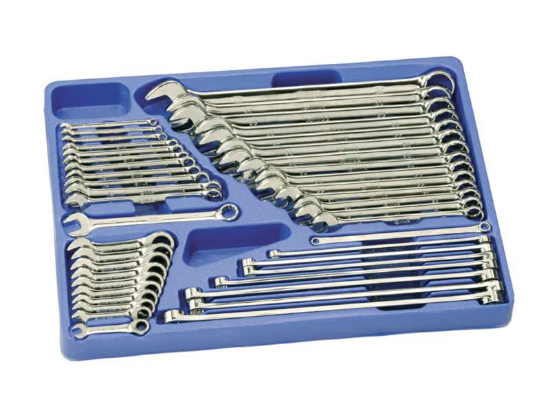 PUMA TOOLS Sterngabelschlüssel-Satz 10867126 Genius-Tools, Tablett, Sternschwerer-Set 44 PCs, 6-32 mm, 1/1 Tablett