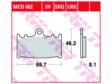 TRW Bremsbeläge für Motorräder 198739 Set, für eine Bremsscheibe!
Breite [mm]: 69,7, Dicke/Stärke [mm]: 8,1, Höhe [mm]: 46,2 2.