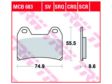 TRW Bremsbeläge für Motorräder 199169 Set, für eine Bremsscheibe!
Herstellereinschränkung: BREMBO, Dicke/Stärke [mm]: 8,6, Höhe [mm]: 55,5, Breite [mm]: 74,9 2.