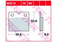 TRW Bremsbeläge für Motorräder 198237 Set, für eine Bremsscheibe!
Dicke/Stärke [mm]: 9, Höhe [mm]: 52,6, Breite [mm]: 55,6 2.