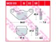 TRW Bremsbeläge für Motorräder 198579 Set, für eine Bremsscheibe!
Dicke/Stärke [mm]: 7, Höhe [mm]: 42,4, Breite [mm]: 84,9, Herstellereinschränkung: AJP, Hengtong, Juan 3.