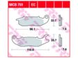 TRW Bremsbeläge für Motorräder 199353 Set, für eine Bremsscheibe!
Herstellereinschränkung: JUAN, Dicke/Stärke [mm]: 7,4, Höhe [mm]: 32,6, Breite [mm]: 98 2.