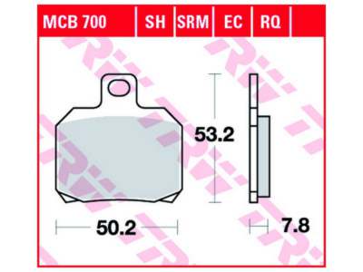 TRW Brake pad for motorcycle