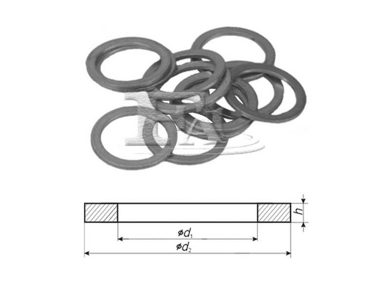 FA1 Sealing ring 466189 100 pieces/pack
Thickness [mm]: 1, Inner Diameter [mm]: 10, Outer Diameter [mm]: 15, Material: Copper