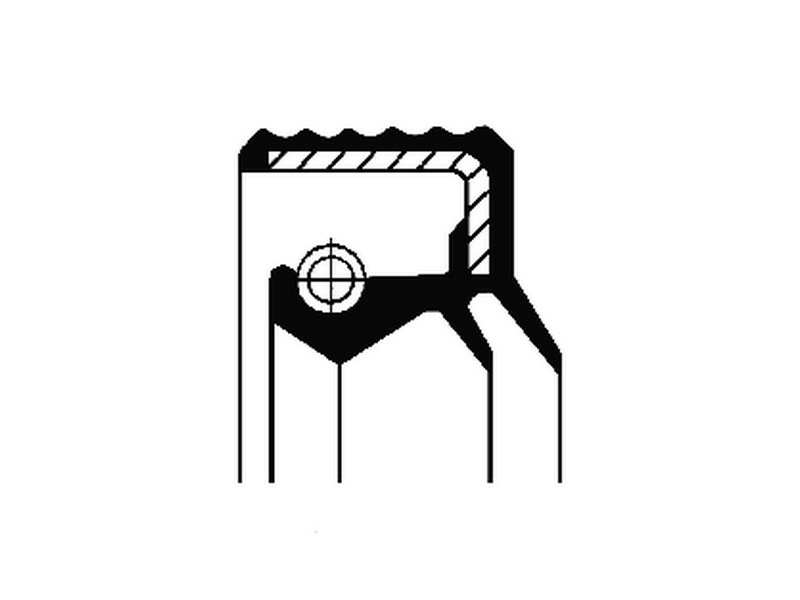 CORTECO Wellendichtring, Differential 10622331 Innendurchmesser 1 [mm]: 44,5, Außendurchmesser 1 [mm]: 69,8, Höhe 1 [mm]: 9, Höhe 2 [mm]: 13,5, Material: FPM (Fluor-Kautschuk), Staubschutz: mit Staubschutzlippe, Einbauposition: Antriebsachse