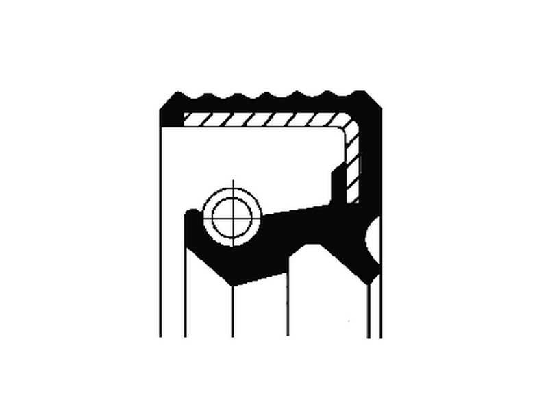 CORTECO Transmission gear seal 230092 Inner diameter 1 [mm]: 18, Outer diameter 1 [mm]: 30, Height 1 [mm]: 6,4, Height 2 [mm]: 8, Dust Cover: with dust lip, Material: NBR (nitrile butadiene rubber)