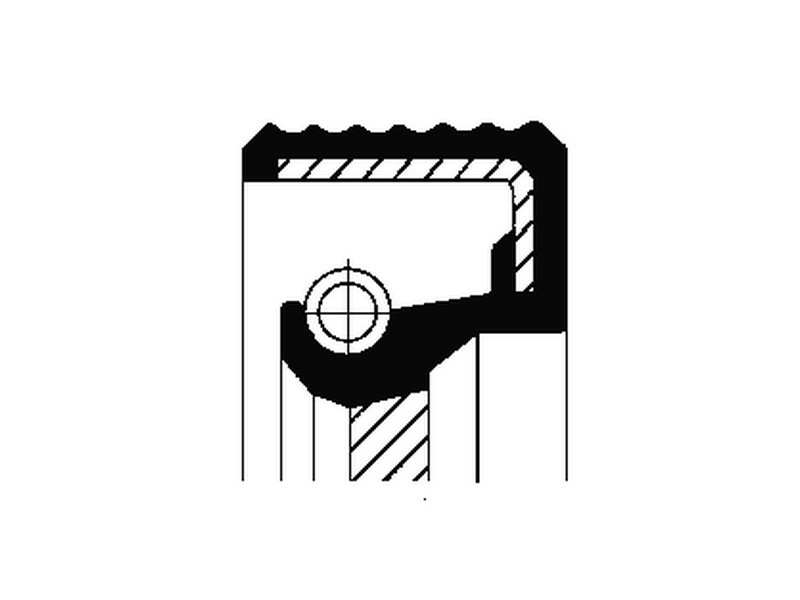 CORTECO Transmission gear seal 230090 Inner diameter 1 [mm]: 35, Outer diameter 1 [mm]: 52, Height 1 [mm]: 7, Material: FPM (fluoride rubber), Swirl Type: Right-hand Twist