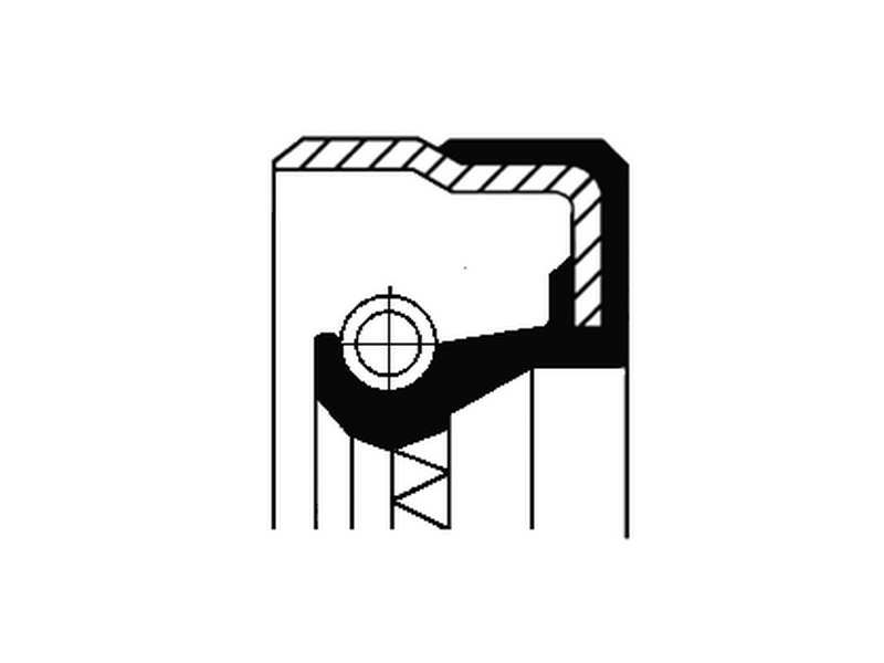 CORTECO Wellendichtring, Differential 230139 Einbauposition: Ausgang, Innendurchmesser 1 [mm]: 44, Außendurchmesser 1 [mm]: 67, Höhe 1 [mm]: 10, Höhe 2 [mm]: 15,5, Material: ACM (Polyacryl-Kautschuk), Staubschutz: mit Staubschutzlippe, Drallart: Wechseldrall