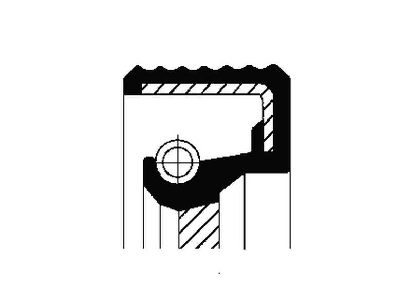 CORTECO Transmission gear seal 230333 Inner diameter 1 [mm]: 45, Outer diameter 1 [mm]: 58, Height 1 [mm]: 7, Material: ACM (Polyacrylate), Swirl Type: Right-hand Twist