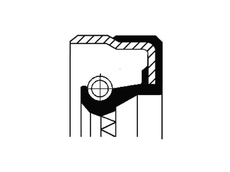 CORTECO Wellendichtring, Differential 230334 Material: ACM (Polyacryl-Kautschuk), Innendurchmesser 1 [mm]: 54, Außendurchmesser 1 [mm]: 73, Höhe 1 [mm]: 8, Staubschutz: mit Staubschutzlippe, Drallart: Wechseldrall