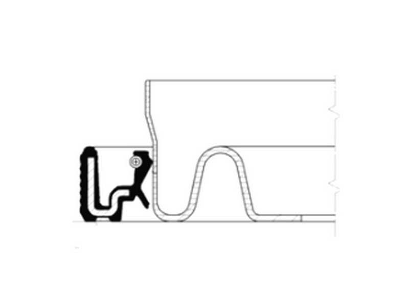 CORTECO Crankshaft slave 231801 Fitting Position: transmission sided, Inner diameter 1 [mm]: 90, Outer diameter 1 [mm]: 110, Height 1 [mm]: 12, Material: PTFE (polytetrafluoroethylene), Supplementary Article/Info 2: with mounting sleeves, Swirl Type: Alternating Twist