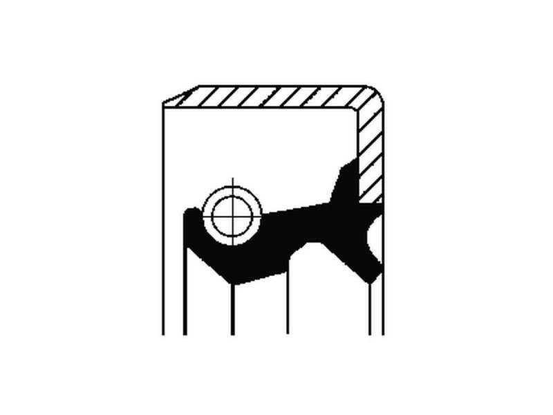 CORTECO Crankshaft slave 231639 Inner diameter 1 [mm]: 32, Outer diameter 1 [mm]: 65, Height 1 [mm]: 12, Material: ACM (Polyacrylate)