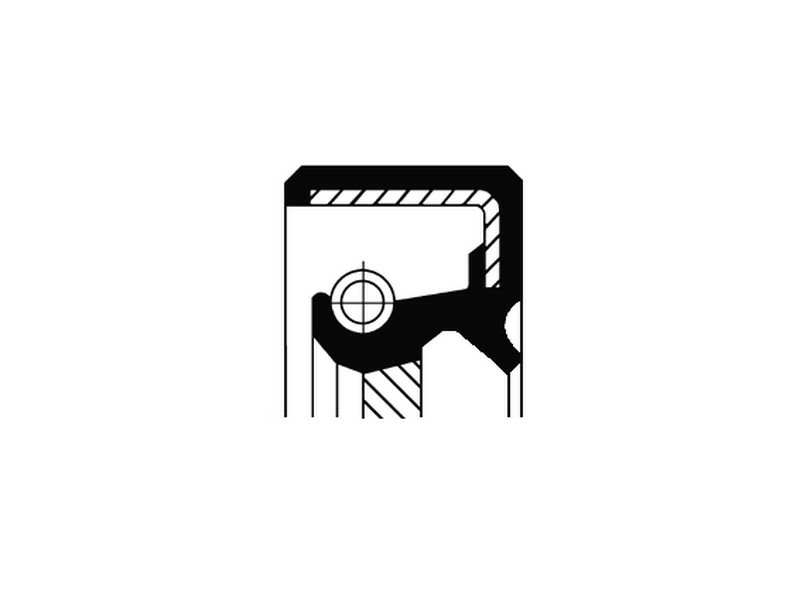 CORTECO Crankshaft slave 231789 Fitting Position: transmission side, Inner diameter 1 [mm]: 85, Outer diameter 1 [mm]: 105, Height 1 [mm]: 6,8, Height 2 [mm]: 11, Material: FPM (fluoride rubber), Swirl Type: Left-hand Twist, Dust Cover: with dust lip