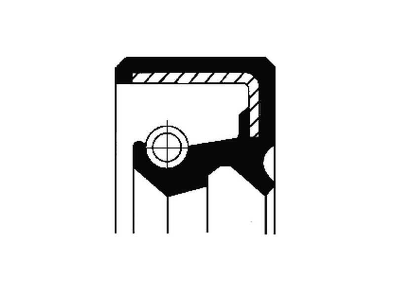 CORTECO Wellendichtring, Differential 231615 Innendurchmesser 1 [mm]: 40, Außendurchmesser 1 [mm]: 58, Höhe 1 [mm]: 9,6, Höhe 2 [mm]: 10, Material: NBR (Nitril-Butadien-Kautschuk), Staubschutz: mit Staubschutzlippe