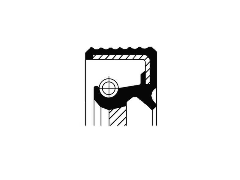 CORTECO Crankshaft slave 231806 Fitting Position: frontal sided, Inner diameter 1 [mm]: 35, Outer diameter 1 [mm]: 47, Height 1 [mm]: 6, Material: FPM (fluoride rubber), Swirl Type: Right-hand Twist, Dust Cover: with dust lip