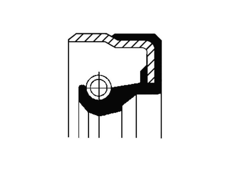 CORTECO Wellendichtring, Radnabe 233459 Innendurchmesser 1 [mm]: 145, Außendurchmesser 1 [mm]: 175, Höhe 1 [mm]: 13, Material: NBR (Nitril-Butadien-Kautschuk)