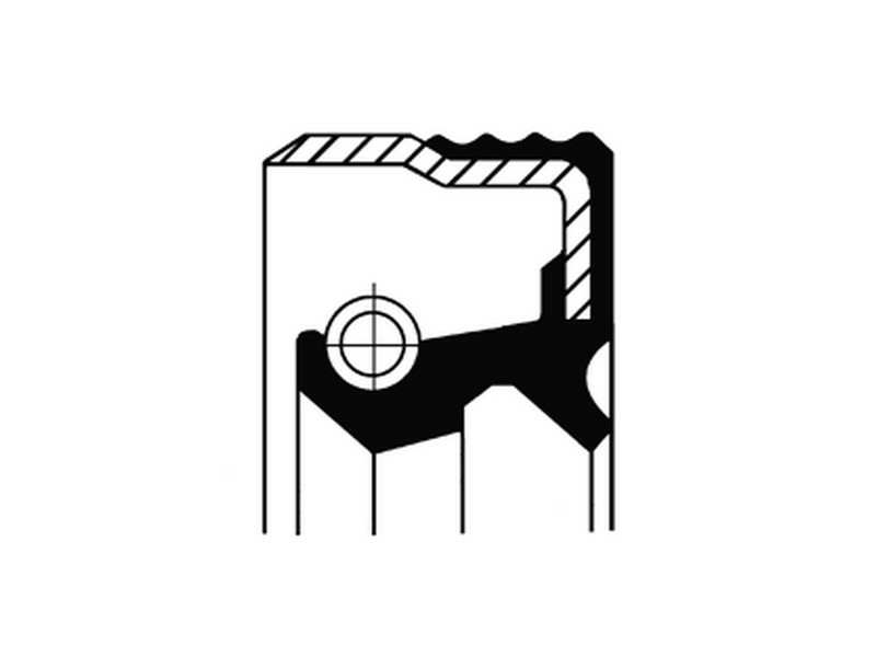 CORTECO Wellendichtring, Radnabe 233449 Innendurchmesser 1 [mm]: 59, Außendurchmesser 1 [mm]: 72, Höhe 1 [mm]: 12, Höhe 2 [mm]: 12,5, Material: NBR (Nitril-Butadien-Kautschuk), Staubschutz: mit Staubschutzlippe