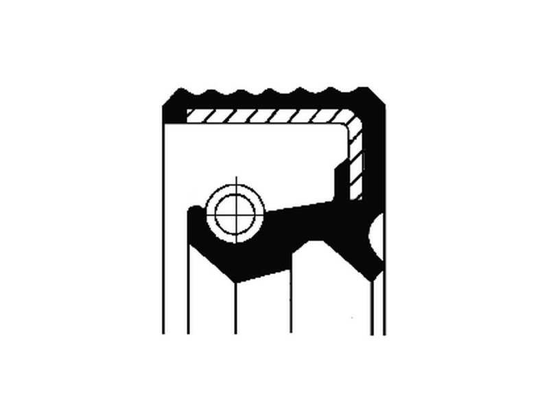 CORTECO Wellendichtring, Radnabe 233447 Innendurchmesser 1 [mm]: 47,6, Außendurchmesser 1 [mm]: 73, Höhe 1 [mm]: 9,5, Höhe 2 [mm]: 12,5, Material: NBR (Nitril-Butadien-Kautschuk), Staubschutz: mit Staubschutzlippe