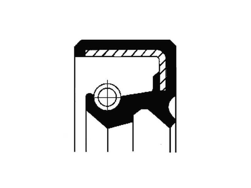 CORTECO Wellendichtring, Radnabe 233433 Innendurchmesser 1 [mm]: 40, Außendurchmesser 1 [mm]: 52, Außendurchmesser 2 [mm]: 62, Höhe 1 [mm]: 8,5, Material: NBR (Nitril-Butadien-Kautschuk), Staubschutz: mit Staubschutzlippe