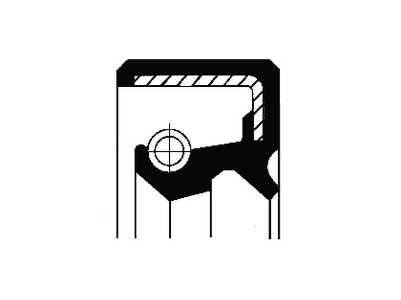 CORTECO Transmission gear seal 233638 Height 1 [mm]: 7, Outer Diameter 1 [mm]: 26, Inner Diameter 1 [mm]: 16, Material: NBR (nitrile butadiene rubber)