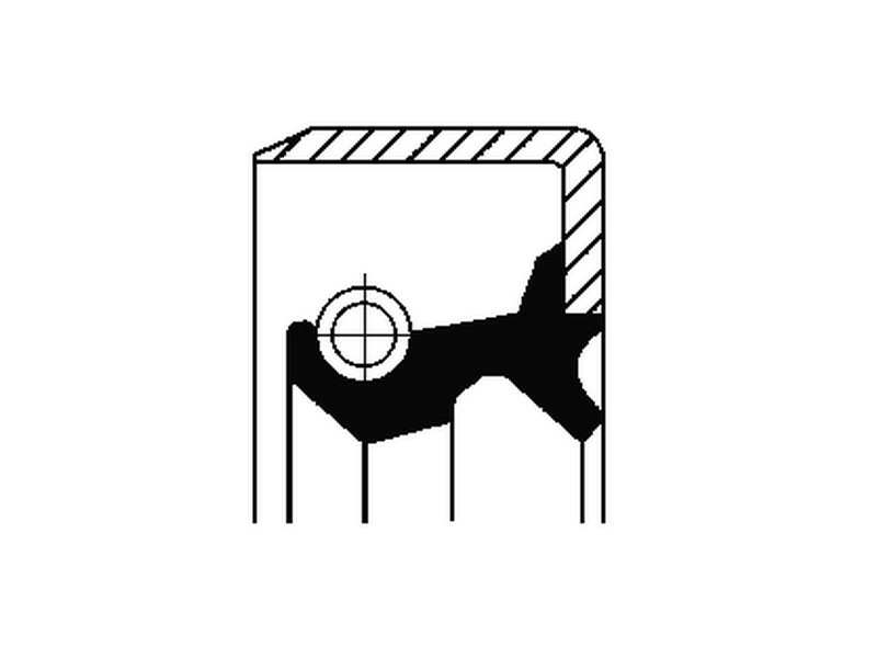 CORTECO Wellendichtring, Radnabe 233450 Innendurchmesser 1 [mm]: 69, Außendurchmesser 1 [mm]: 85, Höhe 1 [mm]: 10, Material: NBR (Nitril-Butadien-Kautschuk), Staubschutz: mit Staubschutzlippe